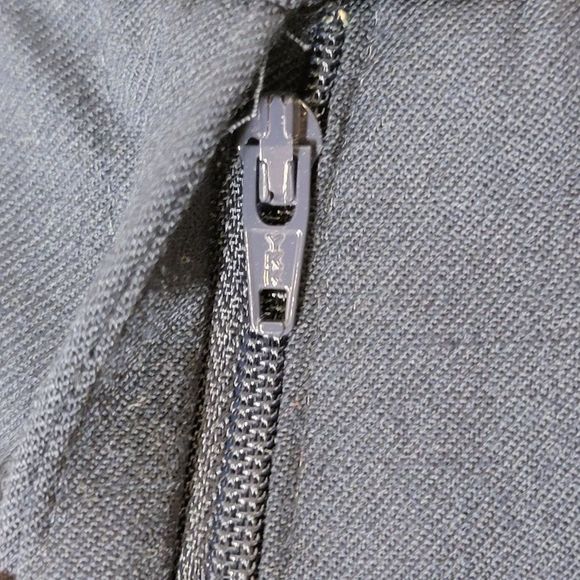 Pendleton Virgin Wool Dress Pants Trousers Women 12 Navy Blue Flat Front Pockets - Picture 6 of 12